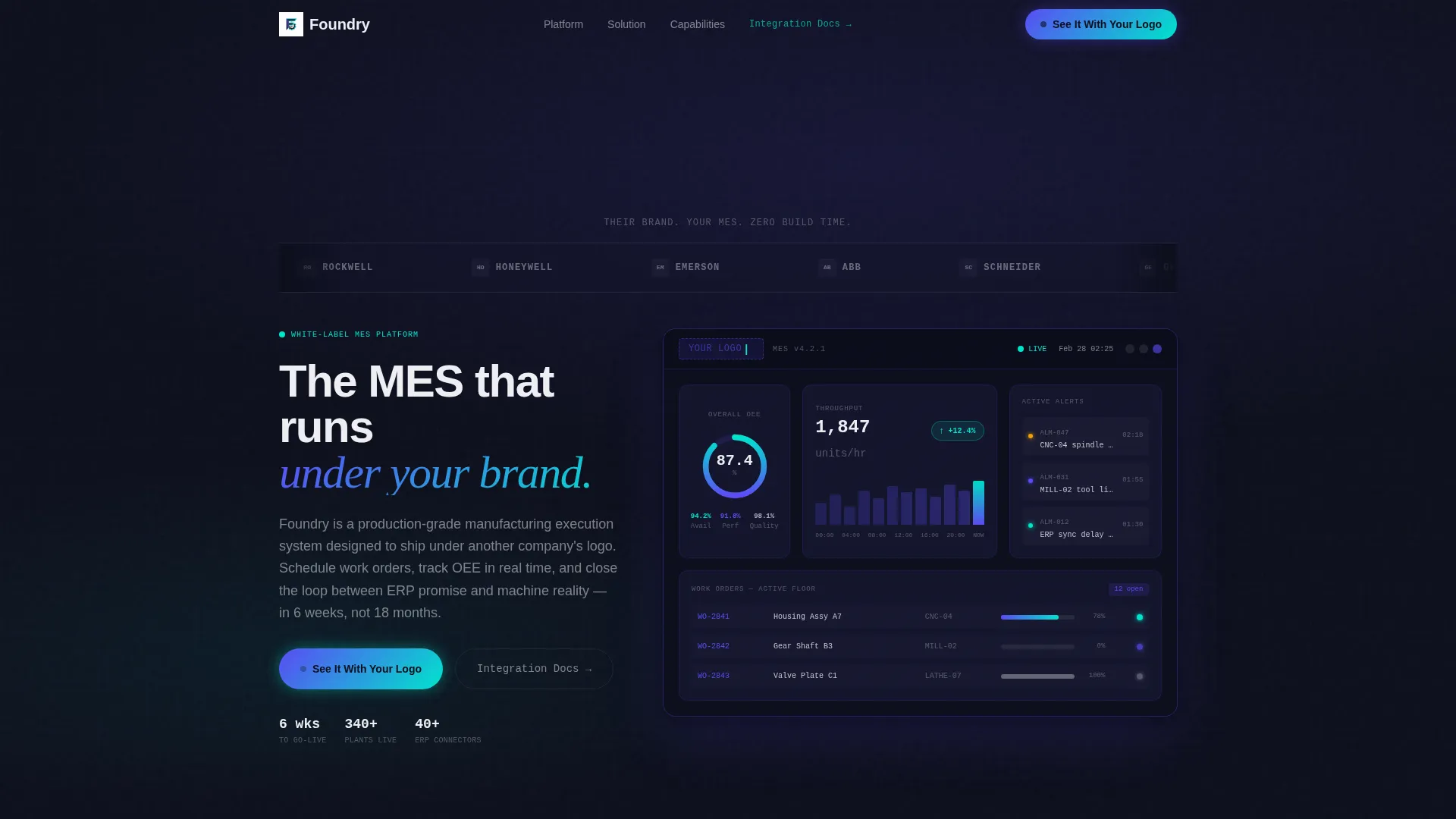White-Label MES Landing Page Template
