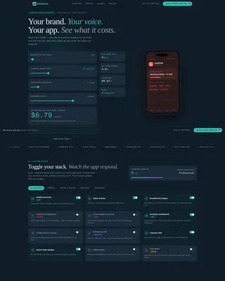 White-Label Meditation App Landing Page Template