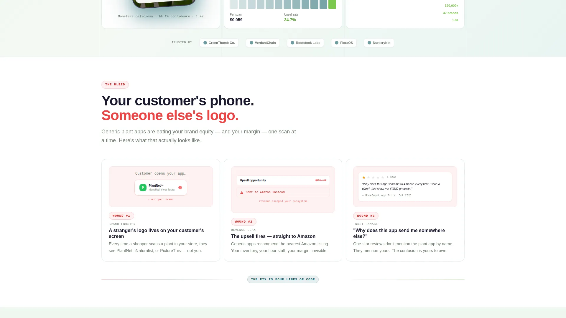 White-Label Plant ID App Landing Page Template
