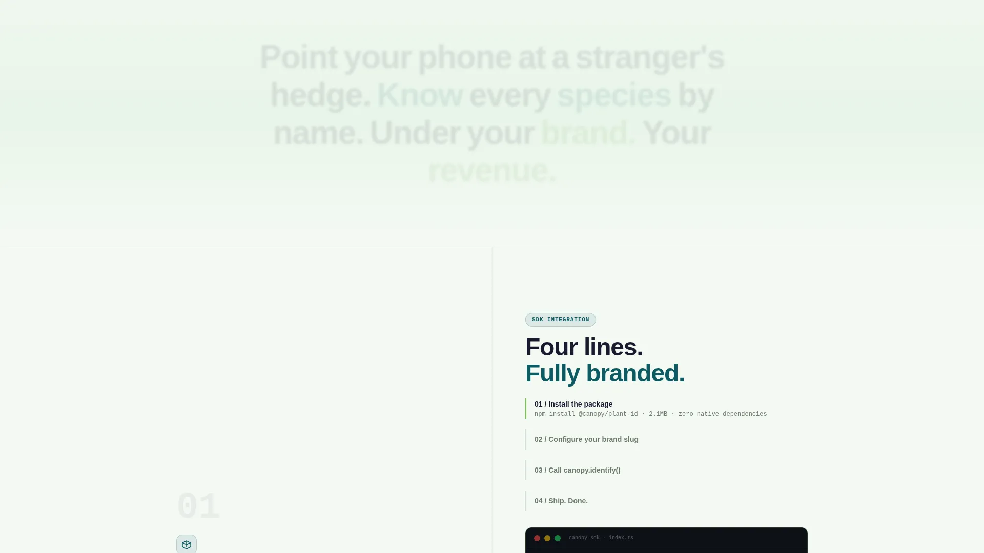 White-Label Plant ID App Landing Page Template