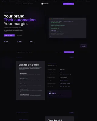 White-Label RPA Landing Page Template