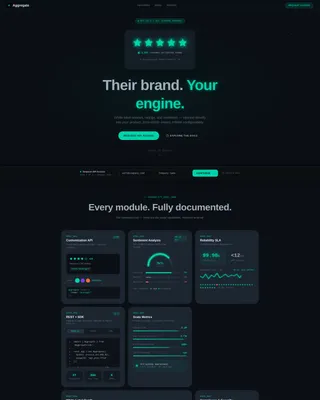 White-Label Review & Rating Platform Landing Page