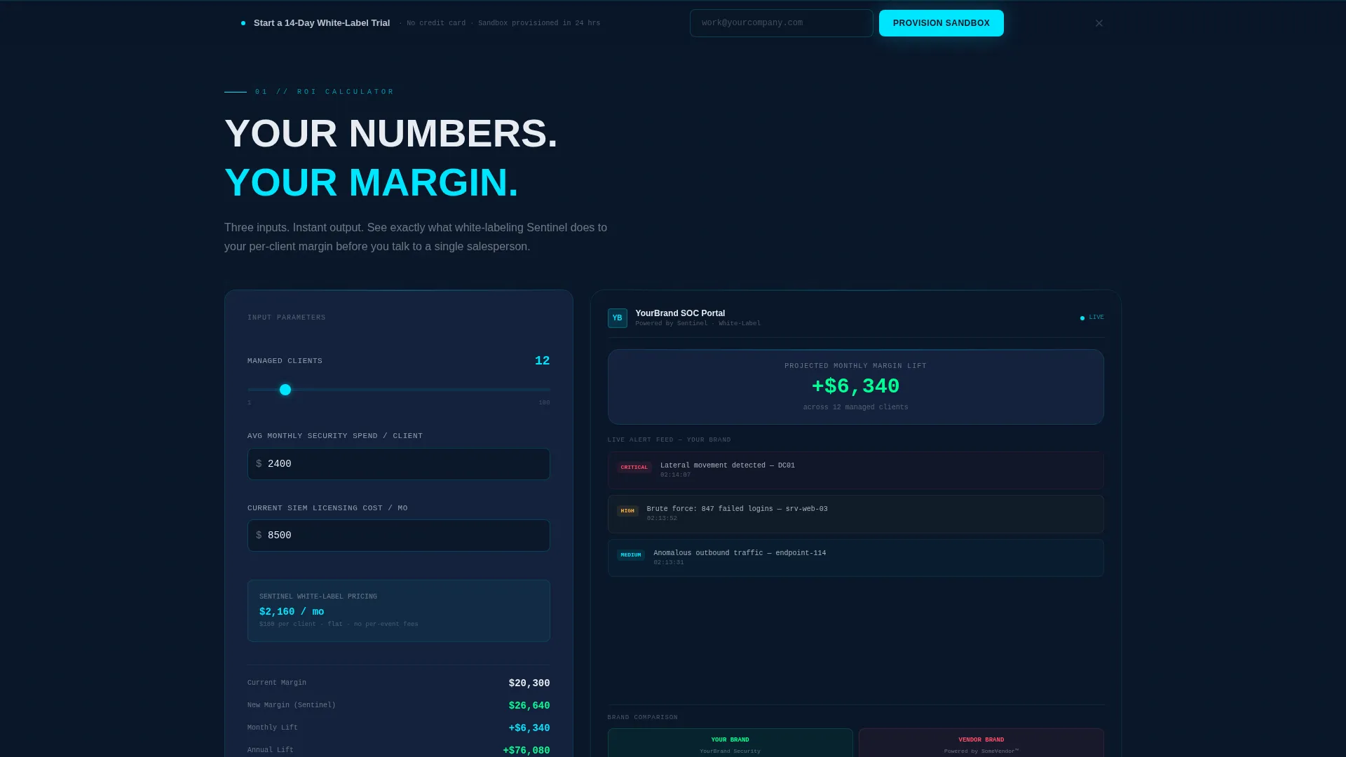 Premium SIEM Landing Page Template