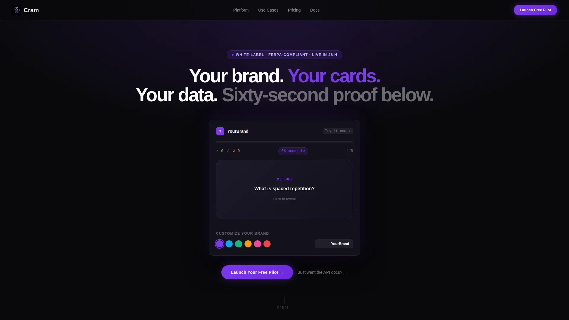 White-Label Study App Landing Page Template