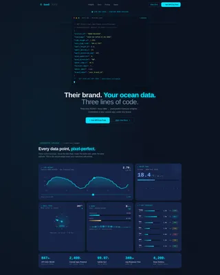White-Label Tide & Surf Forecast Landing Page Template