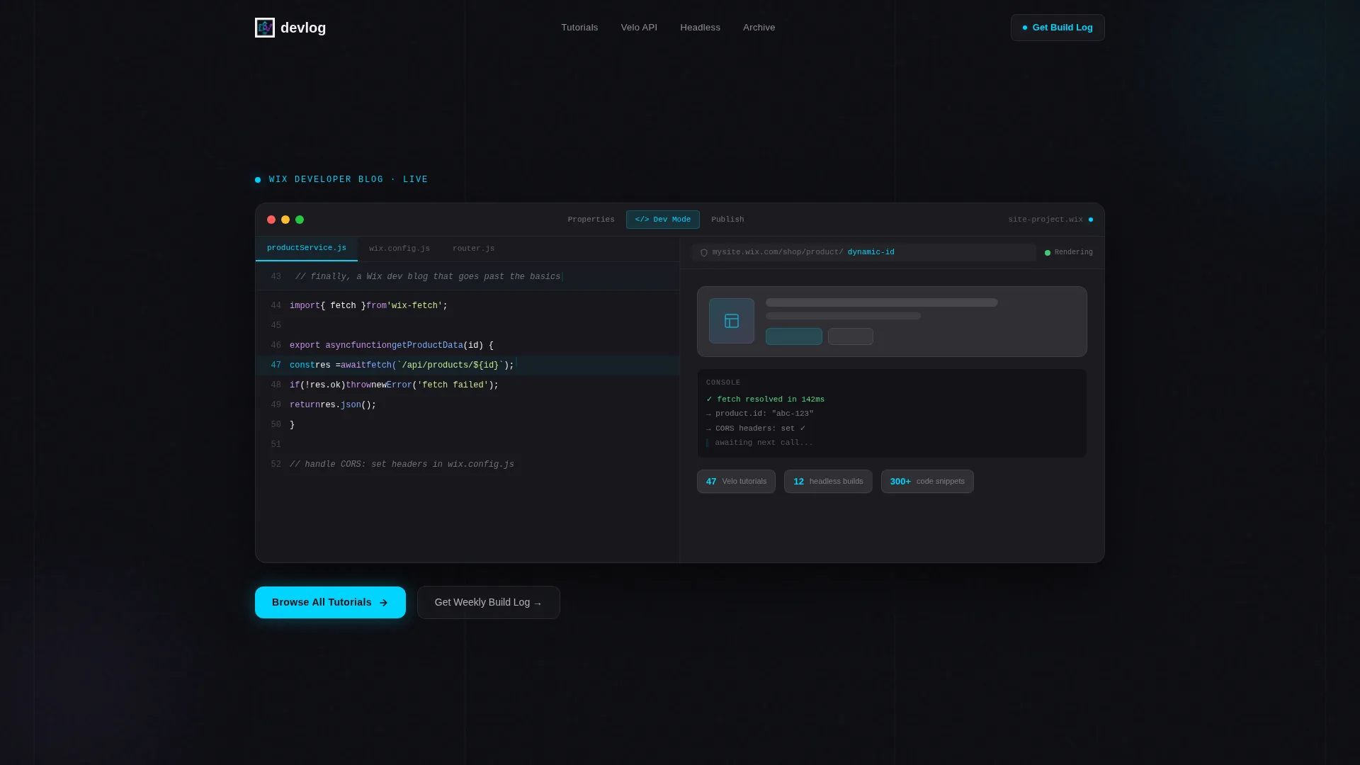 Developer Hub | Free Website Template | Rocket
