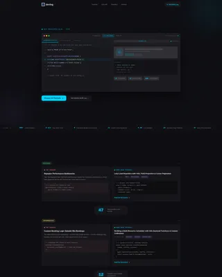 Developer Hub | Free Website Template | Rocket