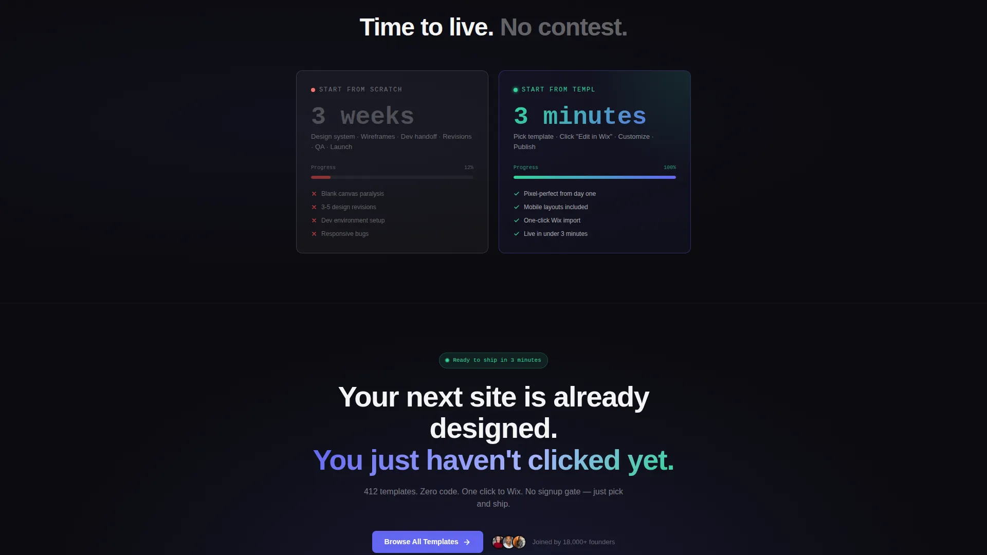 Stunning Wix Library | Free Website Template | Rocket