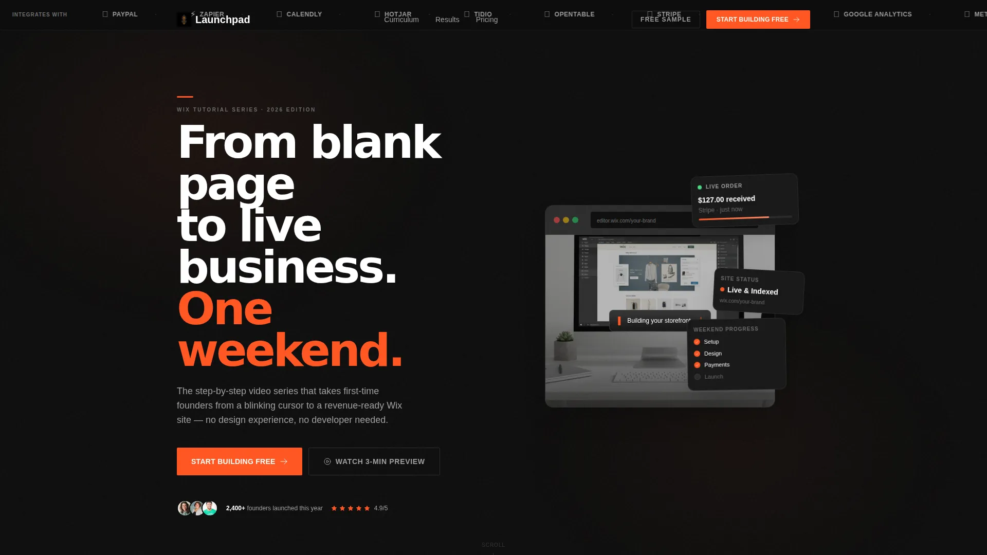 Highvelocity Startup | Free Website Template | Rocket