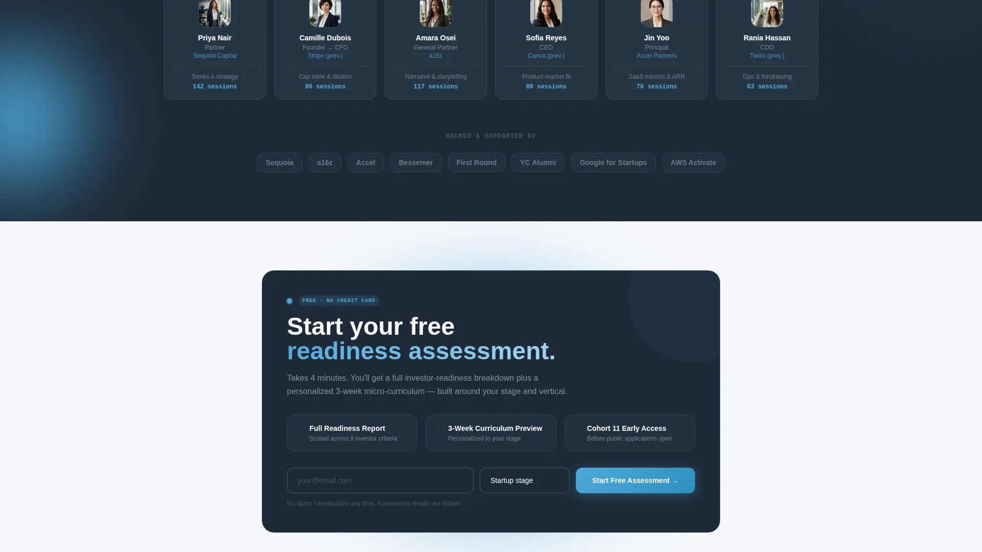 Women's Startup Accelerator Funding Readiness Website Template