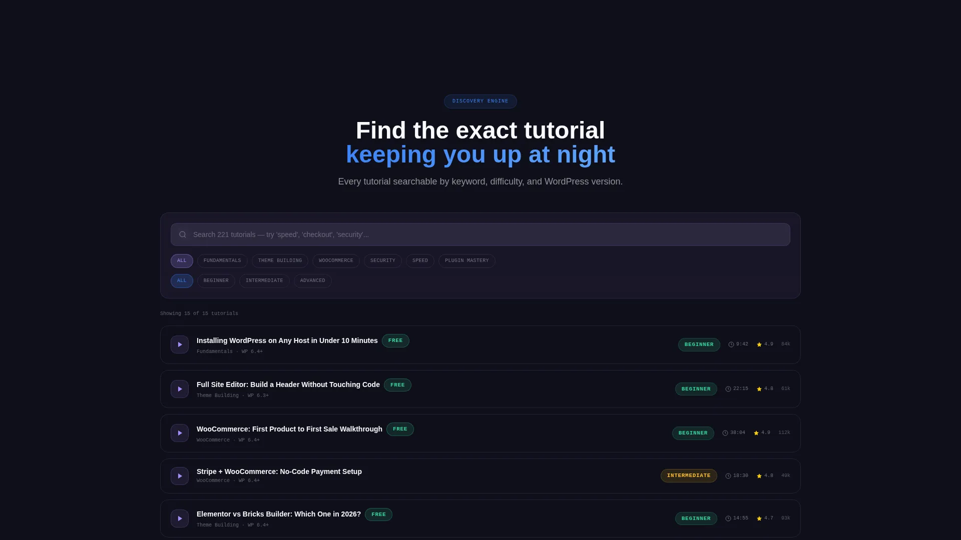 Powerful Tutorial | Free Website Template | Rocket