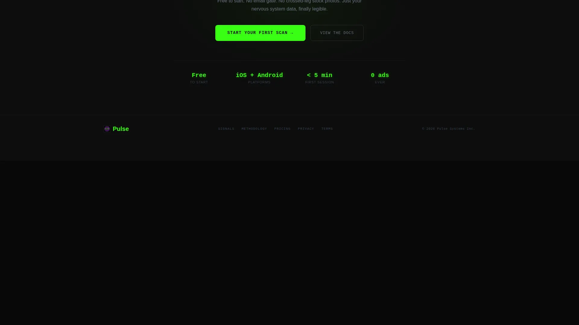Data-Driven Meditation App Landing Page Template