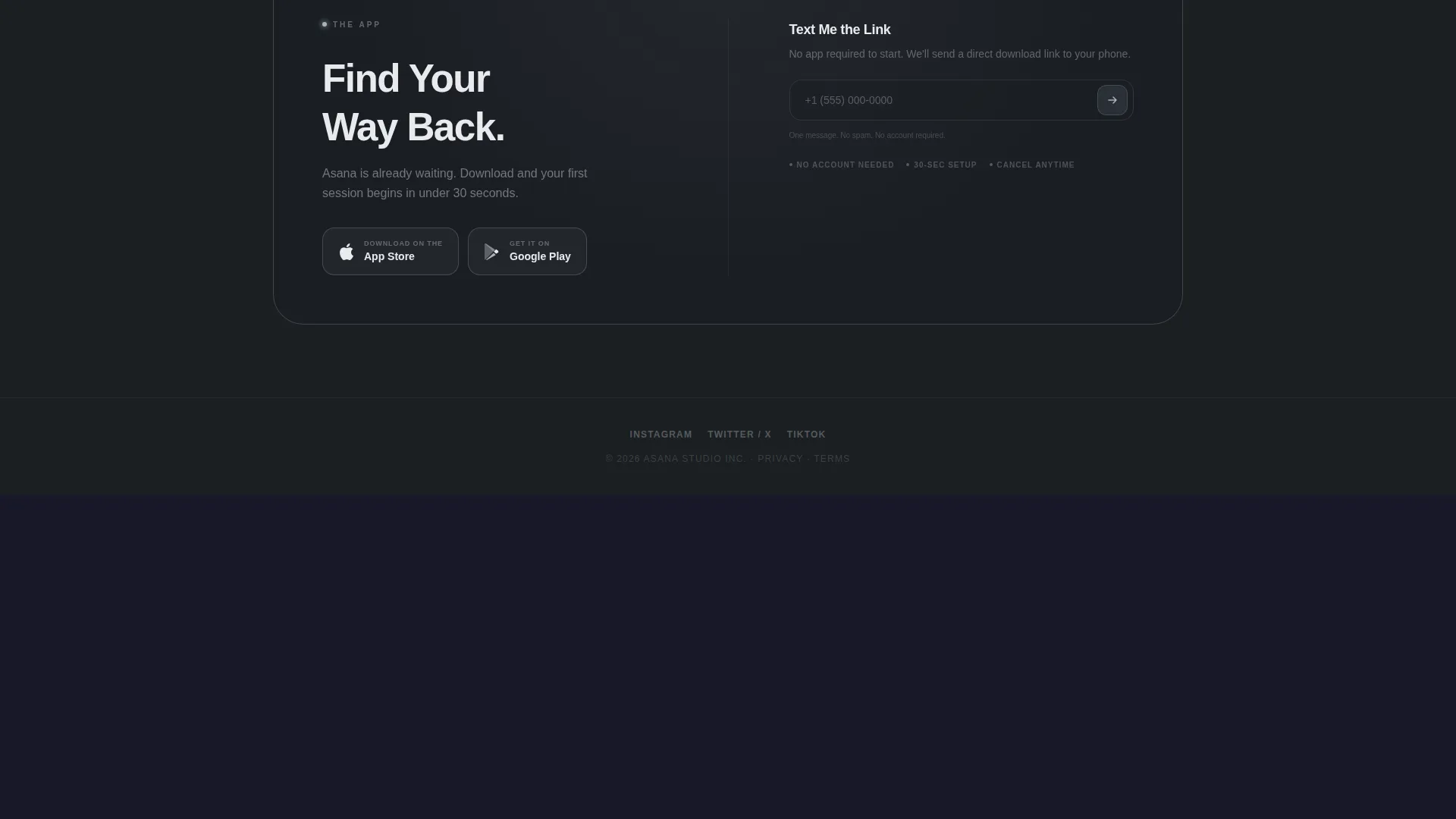 Yoga Studio 404 Recovery Website Template
