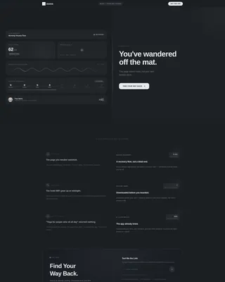 Yoga Studio 404 Recovery Website Template