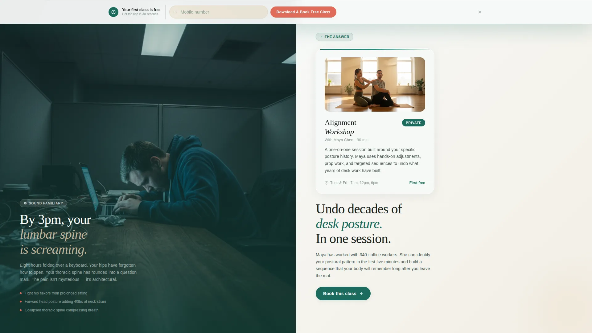 Yoga Studio Professional Website Template