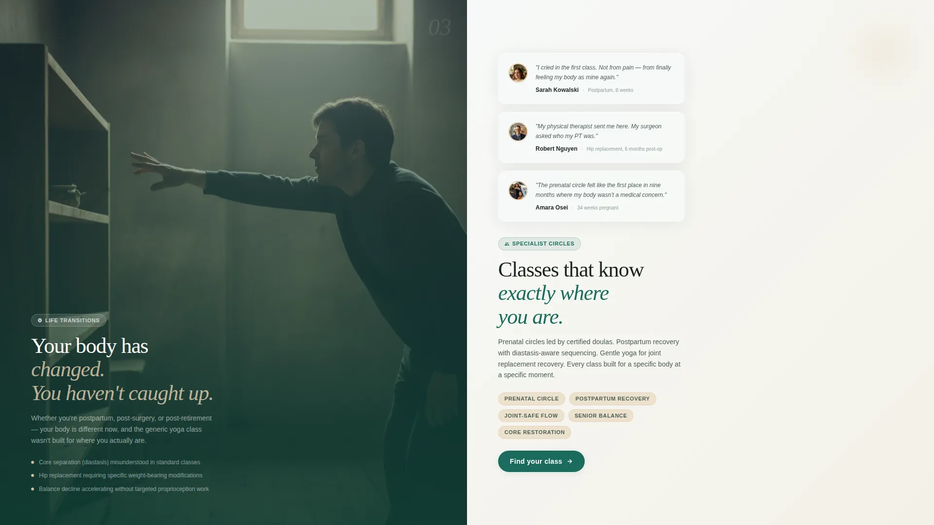 Yoga Studio Professional Website Template