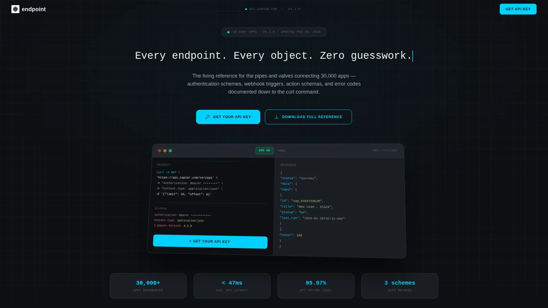 API Docs | Free Website Template | Rocket