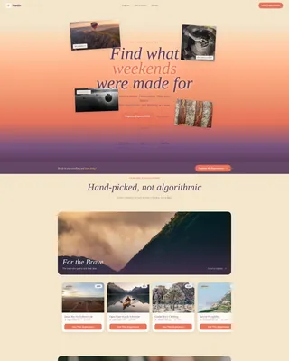 Immersive Experiences Marketplace Landing Page Template