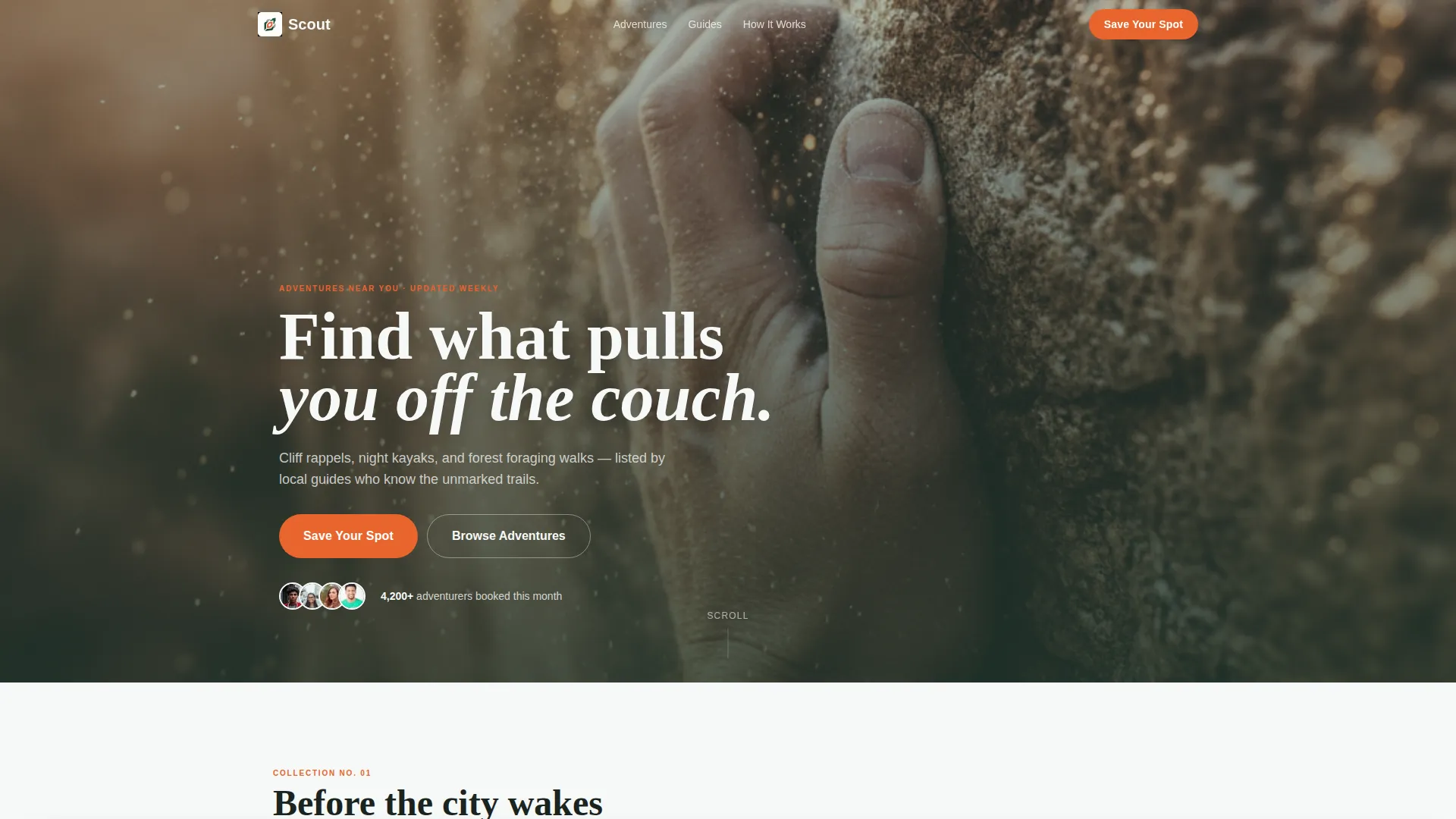 Activity Marketplace Landing Page Template