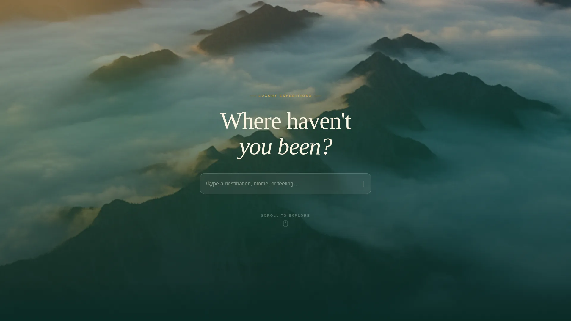 Luxury Adventure Travel Agency Landing Page Template