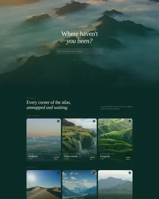 Luxury Adventure Travel Agency Landing Page Template