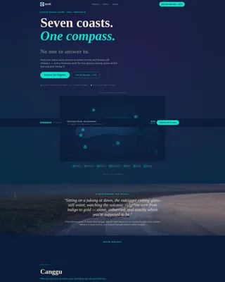 Immersive Bali Solo Travel Landing Page Template