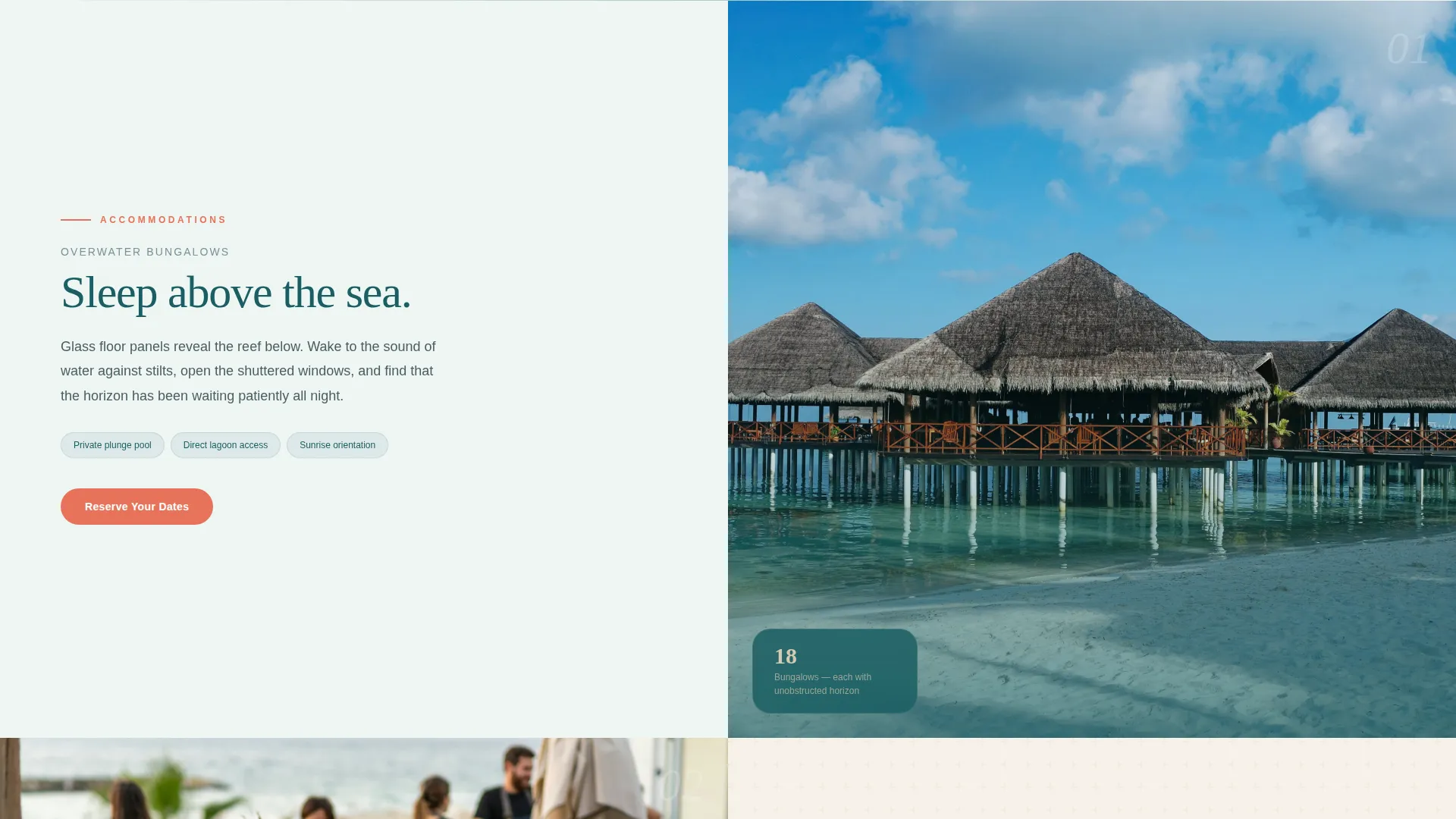 Beach Resort Landing Page Template