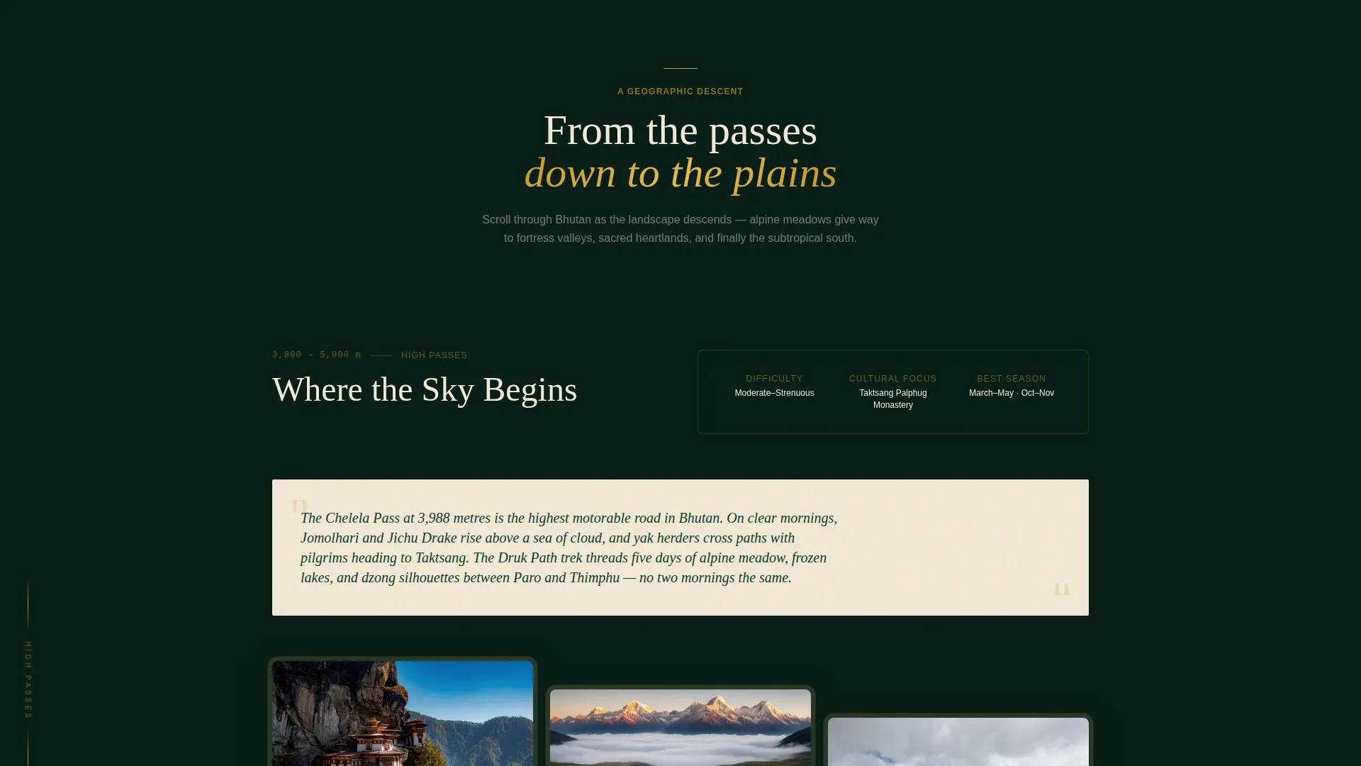 Bhutan Group Tour Landing Page Template