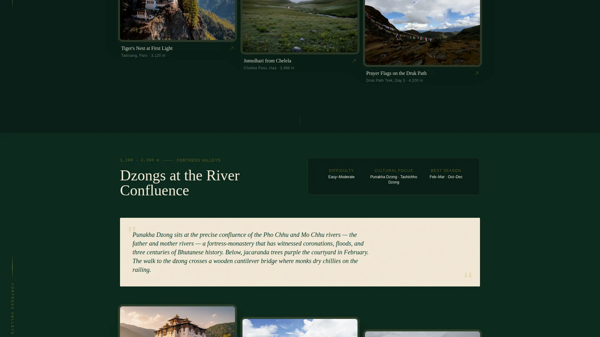 Bhutan Group Tour Landing Page Template