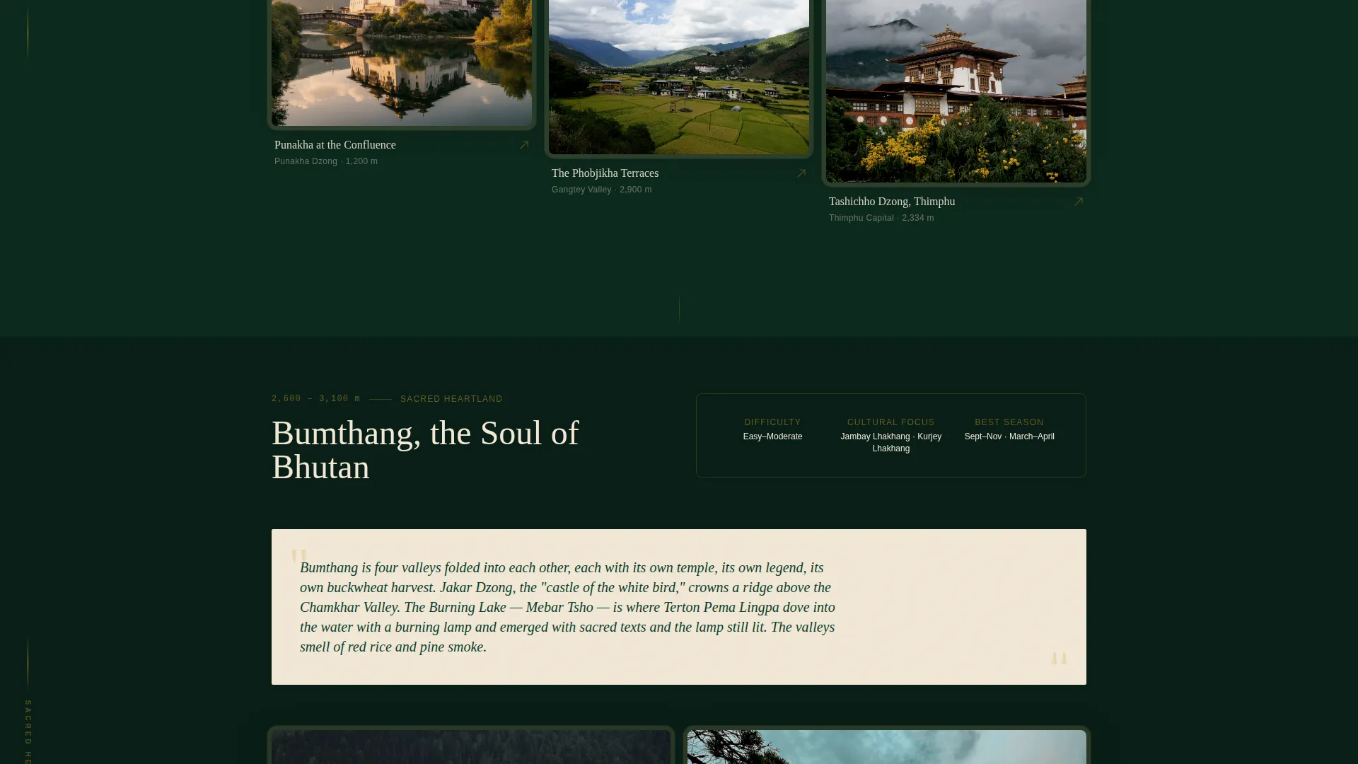 Bhutan Group Tour Landing Page Template