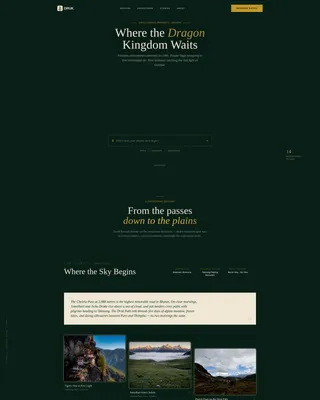 Bhutan Group Tour Landing Page Template