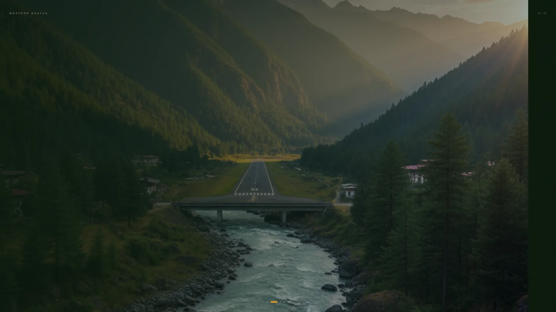 Bhutan Honeymoon Horizontal Scroll Landing Page