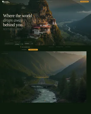 Bhutan Honeymoon Horizontal Scroll Landing Page