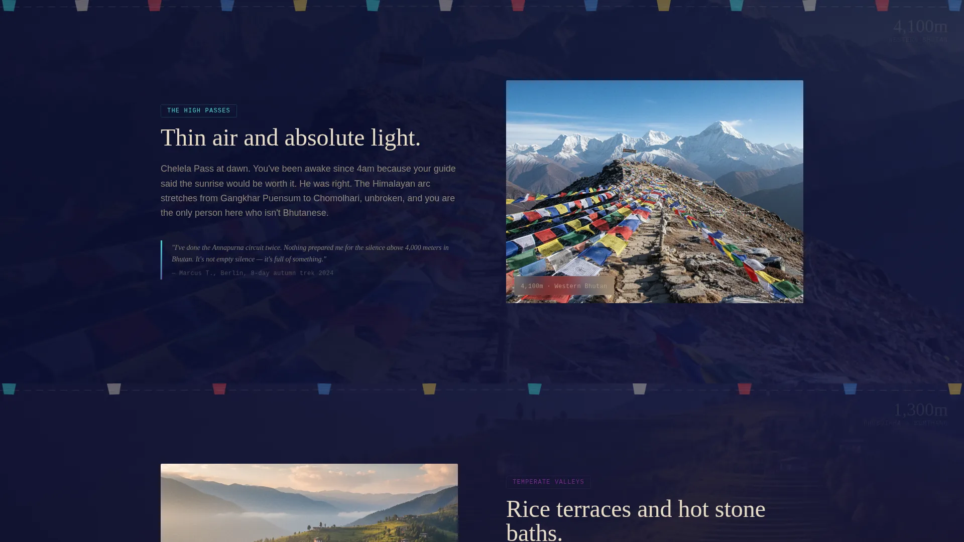 Immersive Bhutan Solo Travel Guide Landing Page