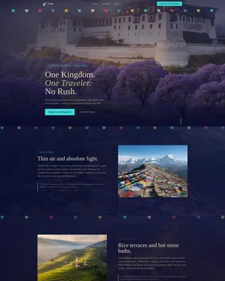 Immersive Bhutan Solo Travel Guide Landing Page