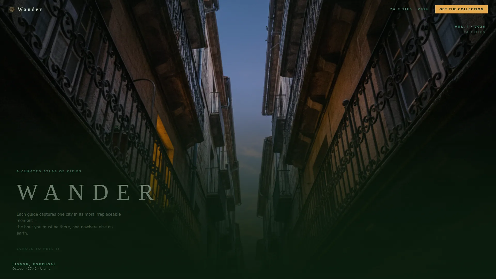 Immersive Destination Guide Landing Page Template