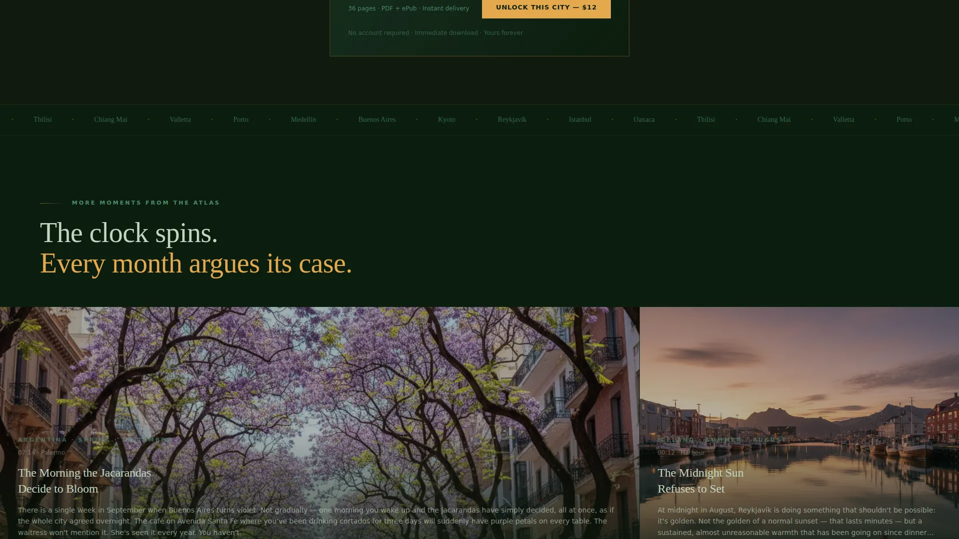 Immersive Destination Guide Landing Page Template