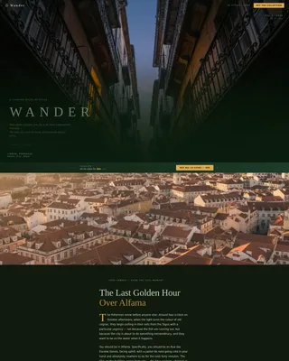 Immersive Destination Guide Landing Page Template