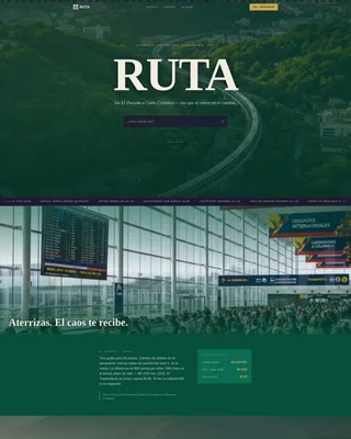 Neo-Retro Colombia Travel Guide Landing Page Template