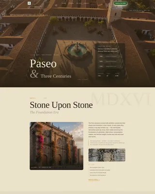 Immersive Colonial Heritage Tour Landing Page