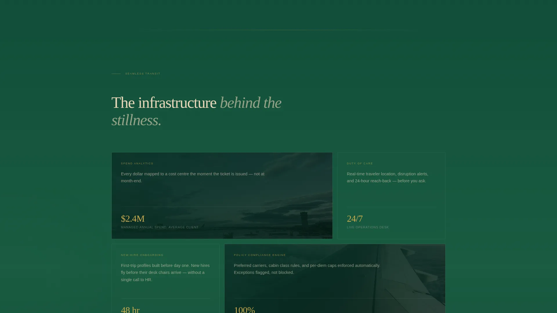 Corporate Travel Management Landing Page Template