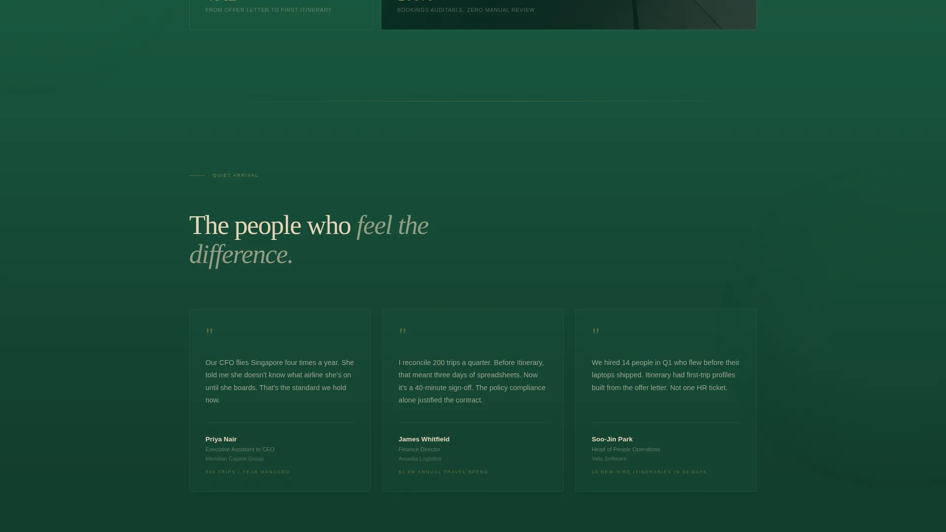 Corporate Travel Management Landing Page Template