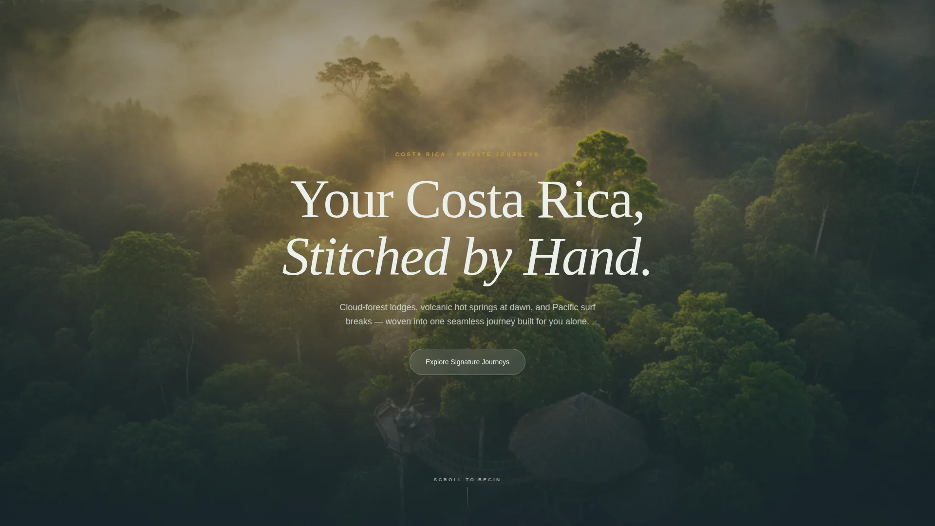 Immersive Luxury Travel Landing Page Template