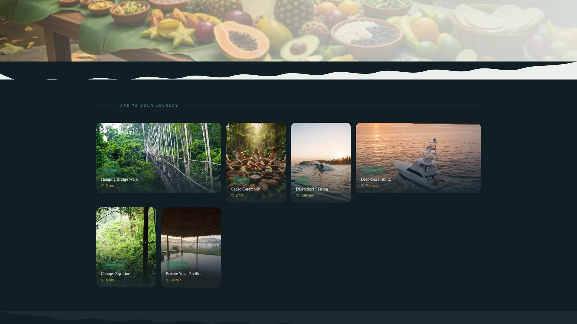 Immersive Luxury Travel Landing Page Template