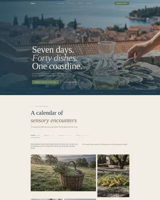 Croatia Food & Culinary Tour Landing Page Template