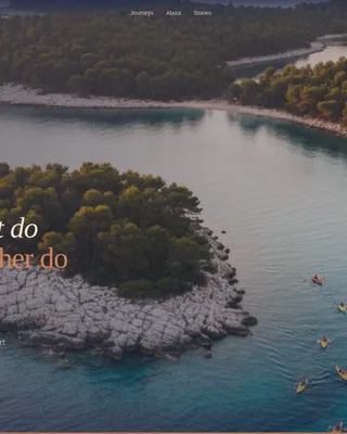 Croatia Group Tour Horizontal Scroll Landing Page