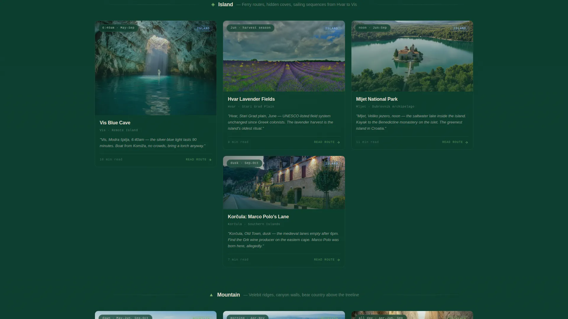 Croatia Travel Guide & Blog Landing Page Template