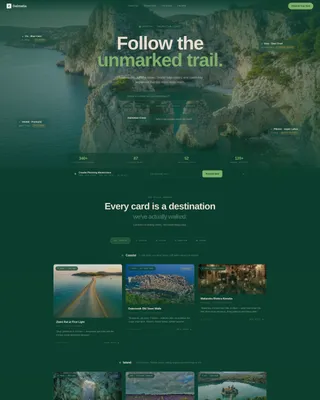 Croatia Travel Guide & Blog Landing Page Template