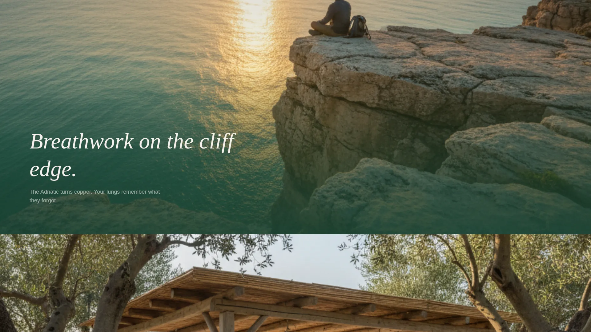 Croatia Wellness Retreat Landing Page Template