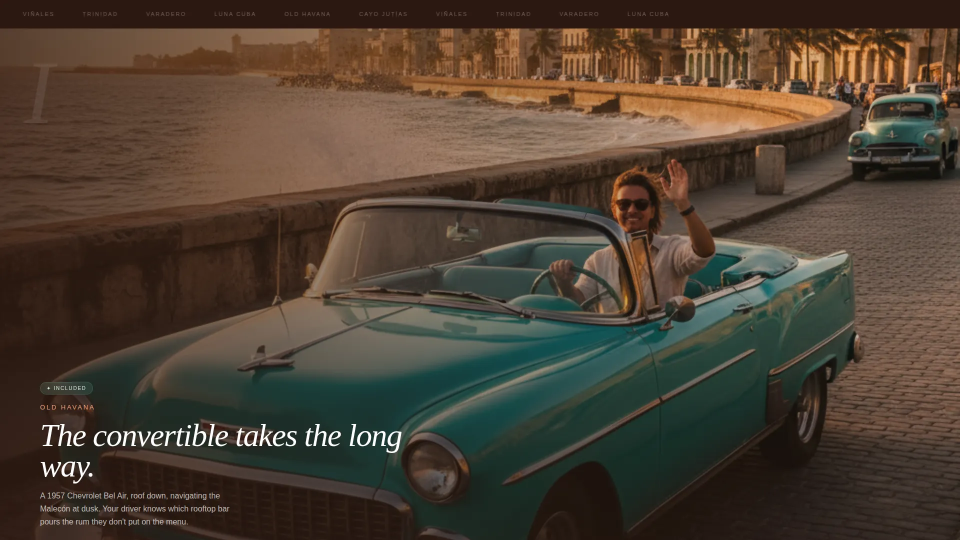 Cuba Honeymoon Landing Page Template